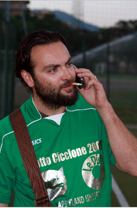 l’irlandese di Braveheart in fase di riscaldamento
